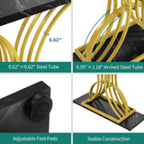 YITAHOME Gold Console Table, Modern Sofa Table for Living Room, Hallway, 40 inch Narrow Entryway Table, Faux Marble Black YITAHOME