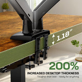 Marsail 48 x 30 Electric Standing Desk with One-Piece Desktop, Sit Stand Desk with Thickened Tabletop, Height Adjustable Stand Up Desk with Cable Management for Home Office(Frame+Desktop, 2 Packages) Marsail