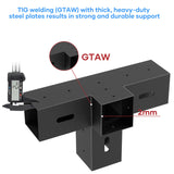 4x4 Pergola Bracket Kit - 2pcs 4-Way Heavy Duty Corner Brackets for 4''x4'' Wooden Beams (Actual 3.6''x3.6'') - Includes Stainless Steel Hardware for Patio Pergolas, Log Cabins & Outdoor Structures CHICAURA