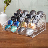 ALUYUYO 7-Tier Nail Polish & Sunglasses Organizer | Screwless Cosmetic Display Shelf for Makeup, Jewelry, Eyeglasses Storage | Non-Slip Bathroom Vanity Shelf for Essential Oils ALUYUYO