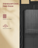 VASAGLE Slim 6-Tier Bookcase with PC Door and Adjustable Shelves in Ebony Black and Matte Black VASAGLE