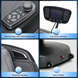 Mazzup Full Body Zero Gravity Shiatsu Massage Chair with Fully Assembled, LCD Screen, Shortcut Keys, USB Charging Port, Heat, for Loved Ones, Parents, Black Mazzup