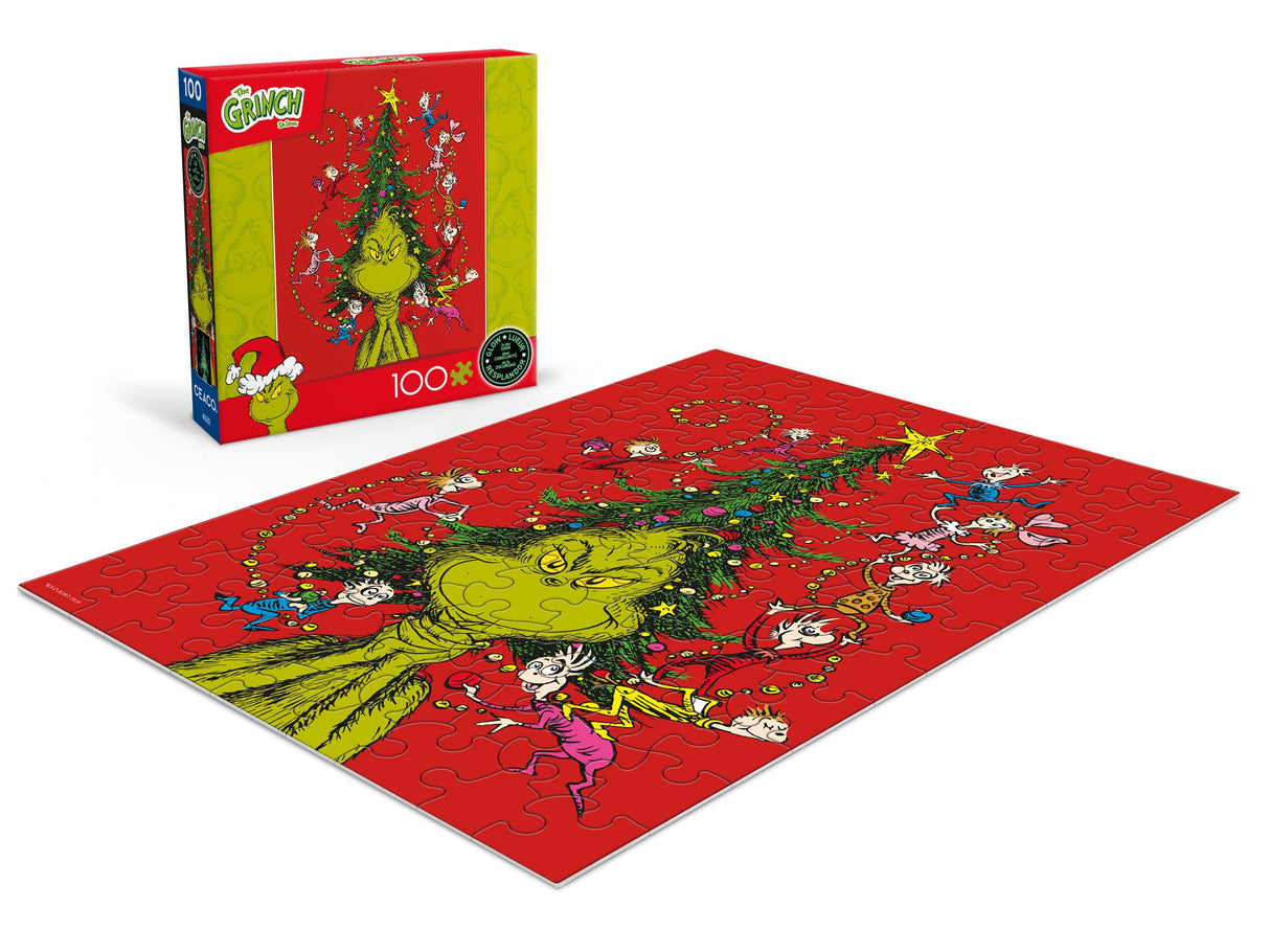 Ceaco - Dr. Seuss - The Grinch - Glow in The Dark - 100 Piece Jigsaw Puzzle Ceaco