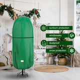 Upright Christmas Tree Storage Cover,Tear Resistant Adjustable Christmas Tree Storage Bag for 9 FT Artificial Tree Standing with Ornaments,Xmas Tree Cover, Dustproof Riuog