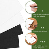 Innconee 20 Pcs 3mm Embroidery Foam EVA Foam Sheets for 3D Embroidery Arts and Crafts, DIY Projects, Hand Sewing, Quilting, Hats, Cosplay Costumes, Pillows(White, Black,6 x 9 Inch) Innconee
