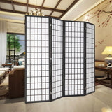 Room Divider 6Ft Folding Oriental Shoji Screen - Portable Privacy Divider with 4 Panels, Freestanding Japanese-Inspired Wood Partition Screen, White PayLessHere