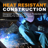 TOPDC Welding Gloves 14 Inches Fire/Heat Resistant Leather For Mig,Tig,Stick,Forge,BBQ,Grill, Fireplace,Wood Stove, Furnace,Pot,Oven TOPDC