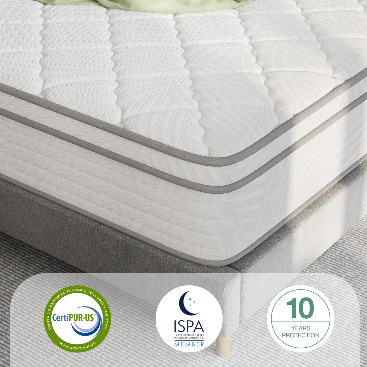 Novilla Full Size Mattress In a Box, 12 inch Hybrid Mattress Full Size with Independent Spring & Comfortable Foam, Full Mattress for Back Pain Relief & Support, Motion Isolation, Certipur-Us Certified Novilla