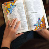 LINGFANG 4 Pcs Diamond Painting Bookmark, Diamond Art Kit for Adults, DIY Diamond Art Kits for Adults, Book Corner - Protecting Bookmark Craft Supplies Kits for Book Lovers (Sunflower Butterfly) LINGFANG