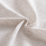 MIULEE Natural White Linen Curtains 84 Inch Long for Bedroom Living Room, Soft Thick Linen Textured Window Drapes Semi Sheer Light Filtering Rod Pocket Back Tab Neutral Farmhouse Cream Ivory 2 Panels MIULEE