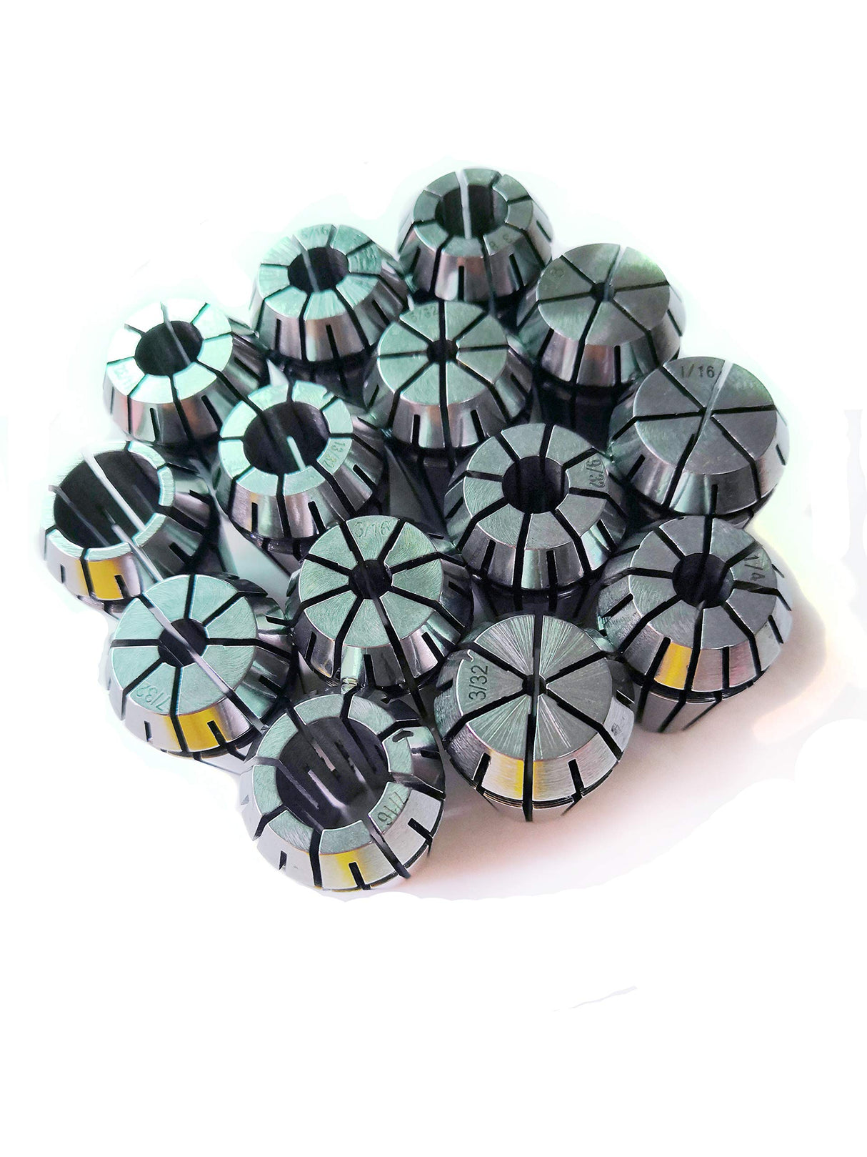 ER20 Spring Collet Set for CNC Engraving Machine and Milling Lathe Tool Workholding Engraving Collets(ER20-14pcs) FLS