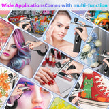 Airbrush Kit with Compressor - 48PSI High Pressure, Non-Clogging Air Brush Set, 6000 mAh Extra Long Standby, Ideal for Painting, Modeling, Cake Decorating, Pastry, Makeup and Nail Art INVIMENT