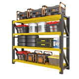 SXJJAR 5000LBS Garage Shelving Heavy Duty, 59” W Storage Shelves, 4-Tier Adjustable Metal Storage Shelves, Steel Industrial Shelving Unit, Metal Shelving for Garage, Basement, Warehouse (59x20x79in) SXJJAR