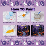 Arttoplus Halloween Paint by Numbers Kit for Adults Beginner-Castle Adult Paint by Number Kits on Canvas, DIY Acrylic Oil Painting by Numbers for Adults for Gift Home Wall Decor(16x20inch) Arttoplus