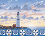 Ceaco - Lighthouse Quilt - 1000 Larger Sized Piece Jigsaw Puzzle Ceaco