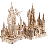 UGEARS Harry Potter Hogwarts Castle Building Blocks for Adults - Harry Potter Wooden Puzzle for Teens - 3D Jigsaw Puzzles for Adults - Harry Potter Castle Model UGEARS