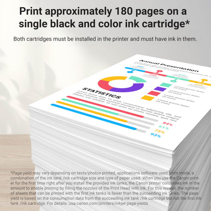 Canon PG-260 / CLI-261 Genuine Ink Value Pack (2 Cartridges), Compatible with TS5320, TR7020