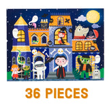Mudpuppy Spooky House – 36 Piece Jigsaw Puzzle to Go Featuring an Adorable Haunted House with Spooky Friends Perfect for Travel and Boo Baskets Mudpuppy