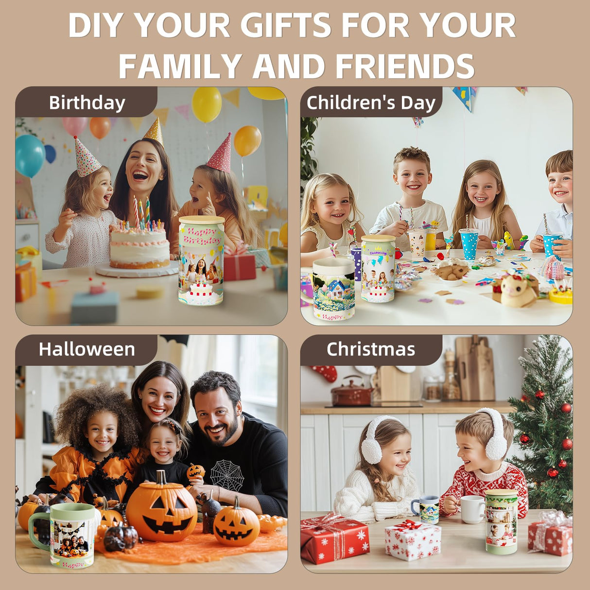 FewNvWa Tumbler Heat Press Machine - Auto Mug Heat Press Fast & Even, Auto-Off Safe Professional Sublimation for 10-30oz Cups, Glasses and Mugs FewNvWa