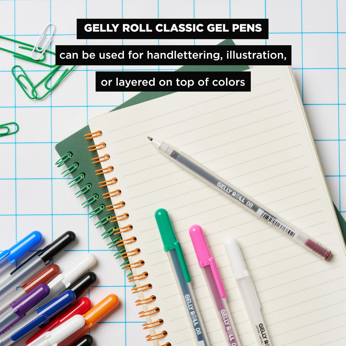 SAKURA Gelly Roll Gel Pens - Fine, Medium & Bold Tip Ink Pens for Journaling, Art, or Drawing - For Art Gifts, Holiday Gifts & DIY Projects - Classic White Ink - 05/08/10 Assorted Tip Sizes - 6 Pack SAKURA