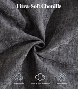 Kingfun 3 Seater Couch, Mid Century Modern Sofa with Rolled Arms and Deep Seats, Fluffy Comfort for Living Room, Apartment, Easy Assembly, Gray Kingfun