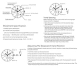 VICVS Men's Wooden Watch, 100% Natural Wood Watch, Japanese Quartz Movement with Date Display Chronograph Function, (Sandalwood) VICVS
