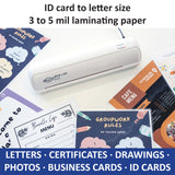 SINCHI 9-Inch Laminator, 3–5 Mil, Thermal Laminating Machine with 10 Sheets, Jam Release Lever, 30-Min Auto Shut-Off, One-Touch Easy Operation, Compact for Home, Office, and School SINCHI