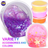 33 Cups Jumbo Slime Kit for Kids, FunKidz Premade Ultimate Slime Pack to DIY Soft, Cloud, Clear, Butter, Glitter, Glow in Dark Slime Making Kits Super Slime Party Favors Gift Toys for Girls and Boys FUN KIDZ