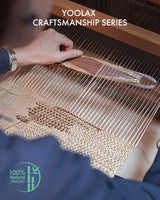 Yoolax Motorized Bamboo Roman Shade Half-Shading Classic Fold Smart Blind Compatible with Alexa & Google Home, Remote Control Electric Window Shade Customize (Bamboo Wide Light Brown) Yoolax