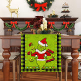 Linen Green Christmas Table Runner Merry Christmas Tablecloth Christmas Xmas Winter Holiday Home Kitchen Dining Room Table Decorations 13x72 Inch FARMNALL