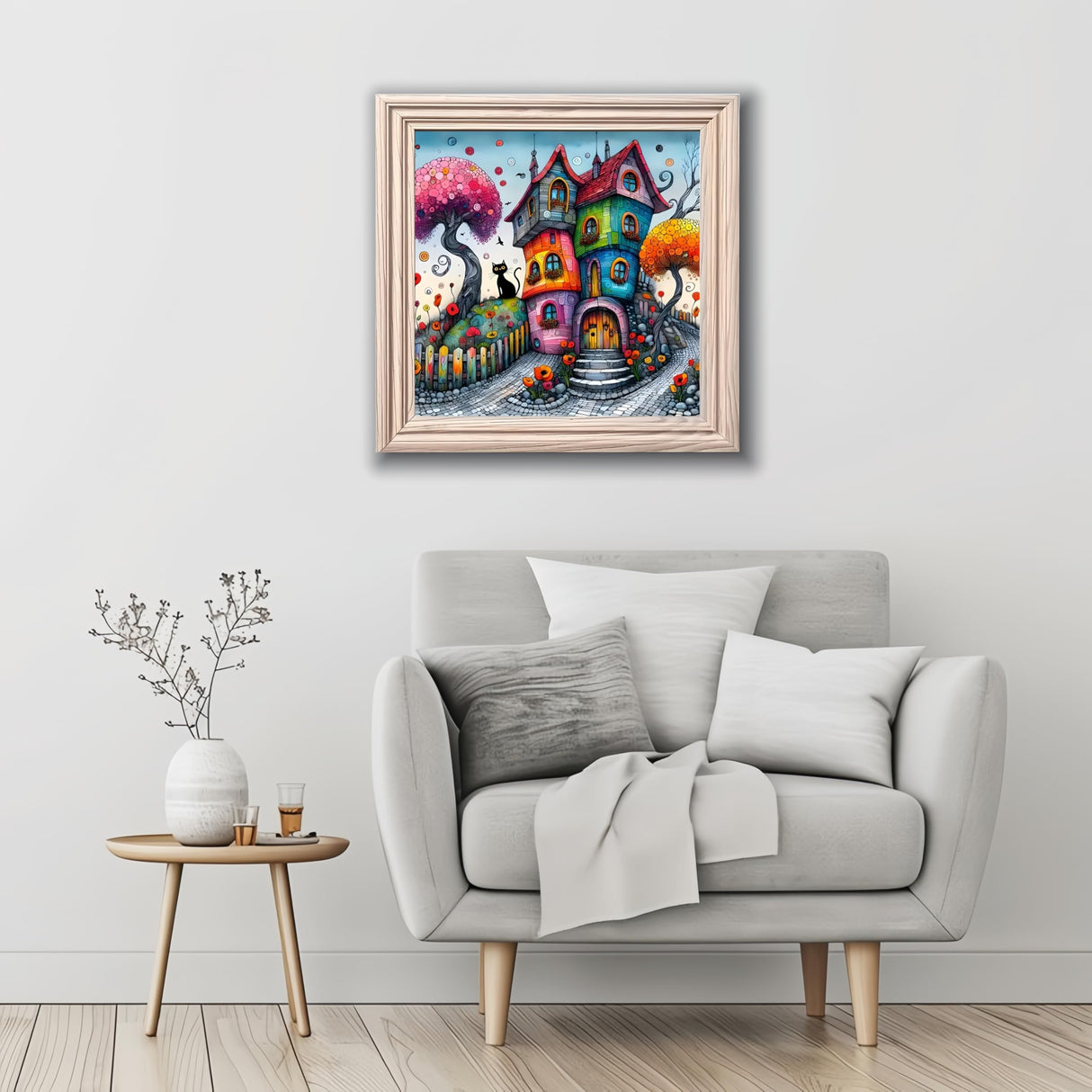 Fantasy Fairytale Town 5D Diamond Art Kits for Adults Beginners,DIY Full Round Drill Diamond Painting Kits, Paint by Diamonds Dots Gem Art Easy,Home Wall Decor 14X14 Inch Acelii