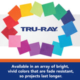 Tru-Ray® Construction Paper, 50% Recycled, 12" x 18", Festive Red, Pack Of 50 Tru-Ray