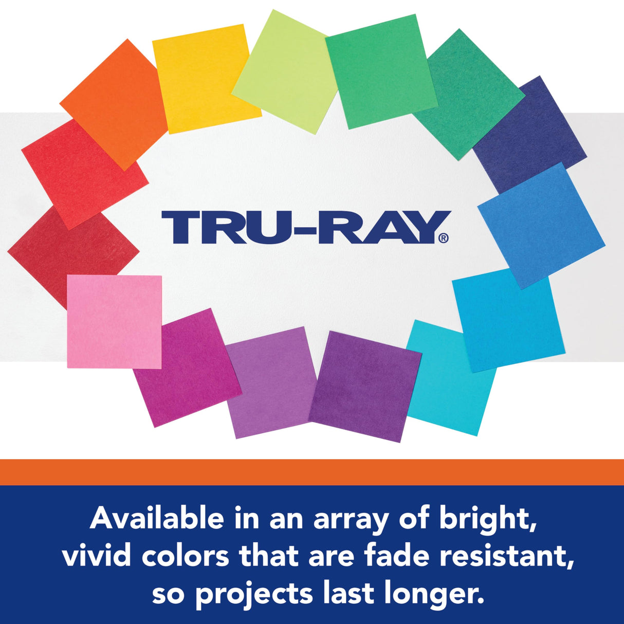 Tru-Ray Heavyweight Construction Paper, Hot Assorted Colors, 9" x 12", 50 Sheets Tru-Ray