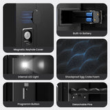 Grimtron Quick Access Wall Safe with Removable Pegboard & Shelfs, Flat Hidden Wall Safes Between The Studs 16" Centers, Black Wall Mount Safe for Valuables Grimtron