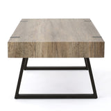 Christopher Knight Home Abitha Faux Wood Coffee Table, Canyon Grey, 23.60 in x 43.25 in x 16.75 in Christopher Knight Home