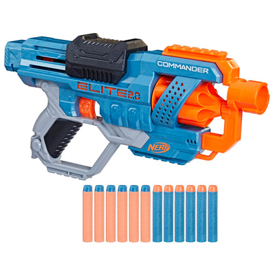 NERF Elite 2.0 Commander RD-6 Dart Blaster, 12 Darts, 6-Dart Rotating Drum, Outdoor Toys, Easter Gifts for Kids, Ages 8+