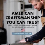 American Flag Hidden Gun Safe - Quick Access Hidden Gun Shelf - Concealment Shelf with Magnetic Lock - Wall Gun Safe for Secure Firearm Storage - Handcrafted In USA by Bellewood Designs (Red & Blue) Bellewood Designs