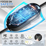 SubSun Universal Portable Level 2 EV Charger 50Amp 240V Electric Car Charger for All North American EVs Includes J1772 and Tesla, 33FT EV Charging Cable with NEMA 14-50 Plug (with Tesla Adapter) SubSun