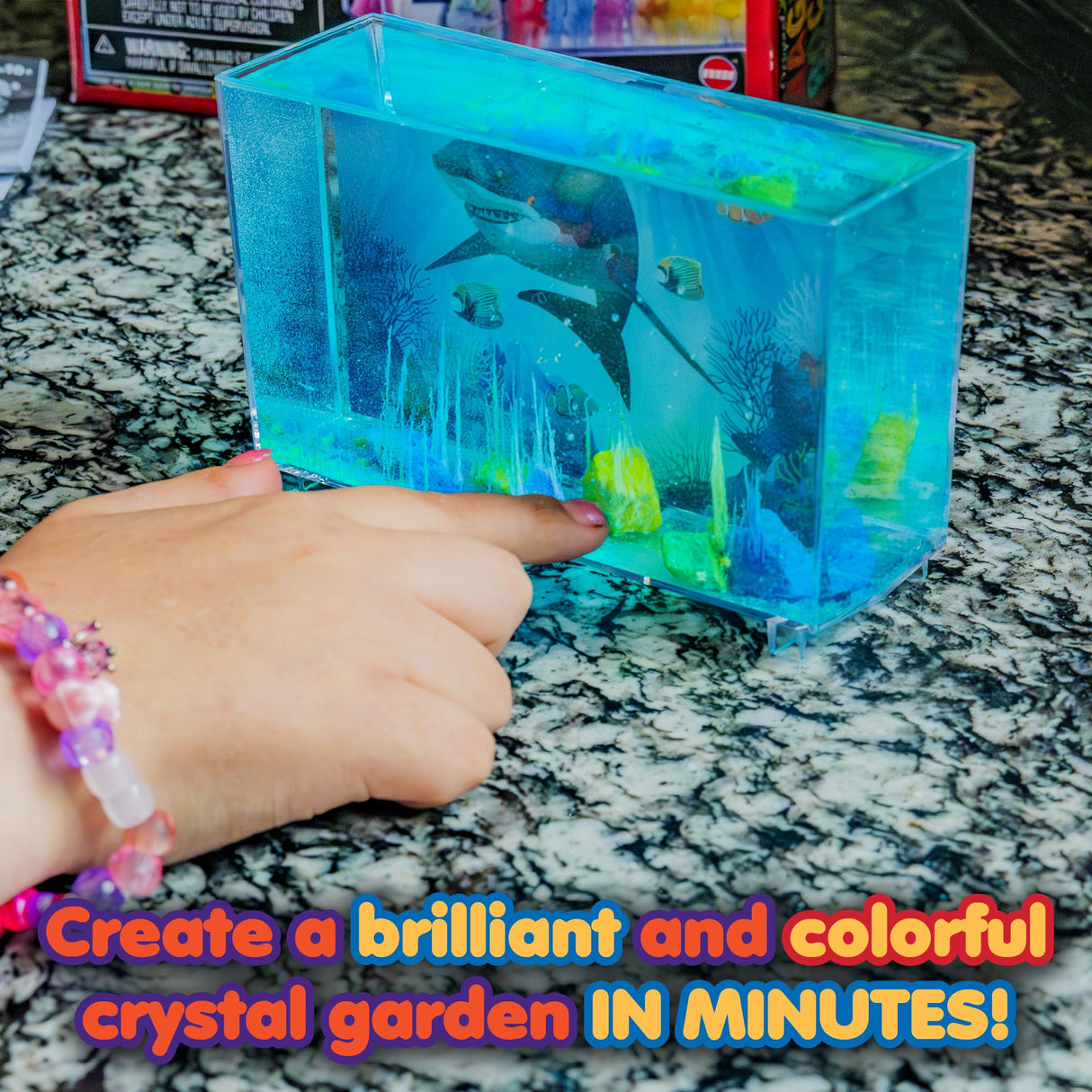 Toysmith Magic Rocks Instant Crystal Growing Kit (Assorted Styles) Toysmith