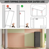 MIOCASA Metal Storage Locker Steel File Cabinet with 3 Shelves 59.06-inch high for School, Bedroom, Home Office, Gym and Changing Room MIOCASA