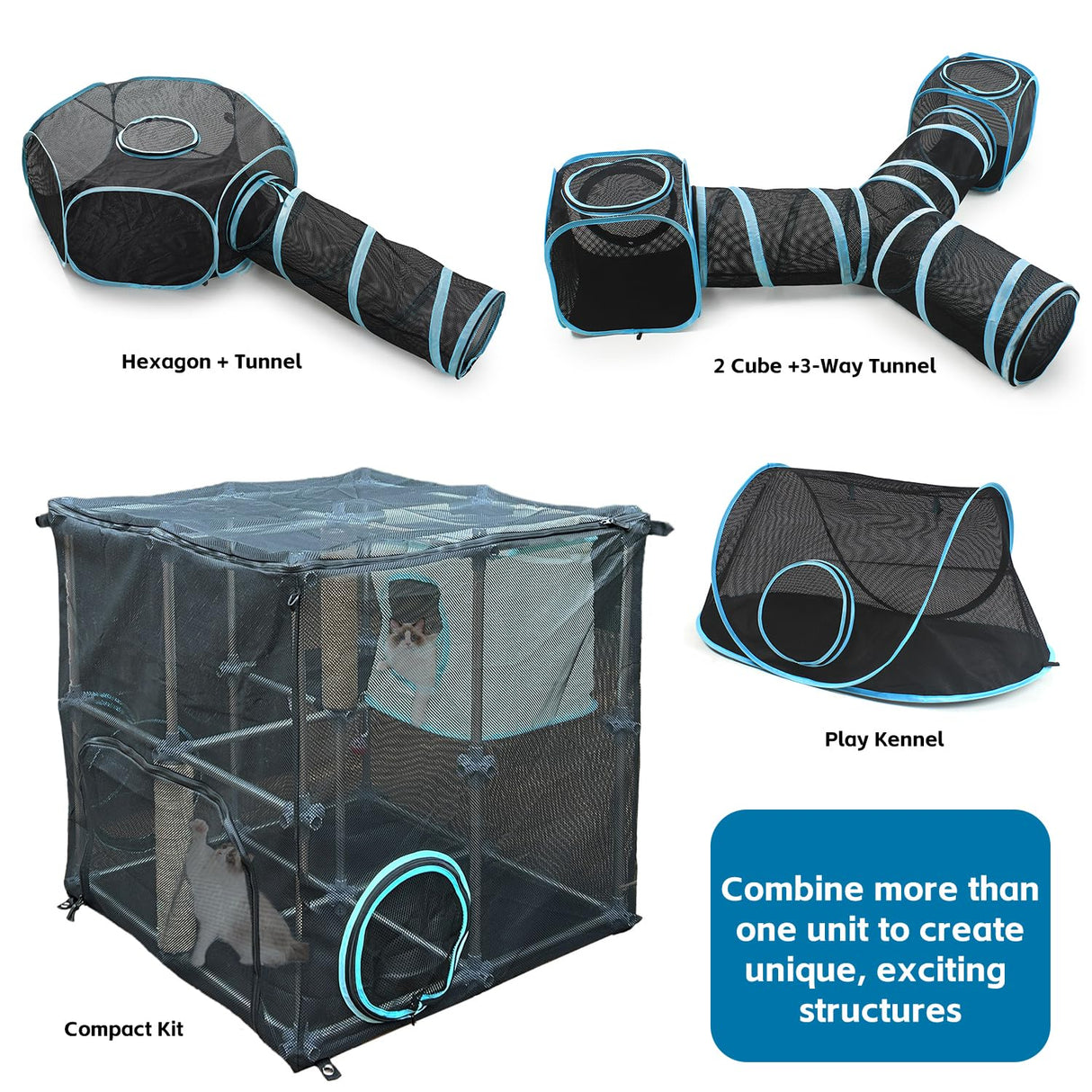 INTURN Catio Outdoor Cat Enclosure,Compact Kit for Outdoor and Indoor(Compact Kit) INTURN