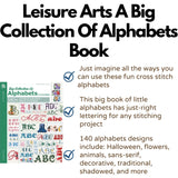 A Big Collection of Alphabets in Cross Stitch LEISURE ARTS