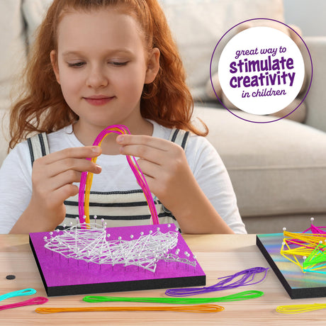 Dan&Darci String Art Craft Kit for Kids - Girls Birthday Gifts for Ages 12 Year Old - Crafts Kits for Girl Age 10,11,12 - DIY Unicorn & Star Toys Gift for Boys - Arts Present Dan&Darci
