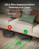 Kokaidia Robot Vacuum and Mop Combo, LiDAR Navigation, 9000Pa Suction Robotic Vacuum Cleaner – Ultra Slim Design, 200 Min Runtime, Auto Recharge, Customizable Cleaning for Pet Hair, Hard Floors Kokaidia