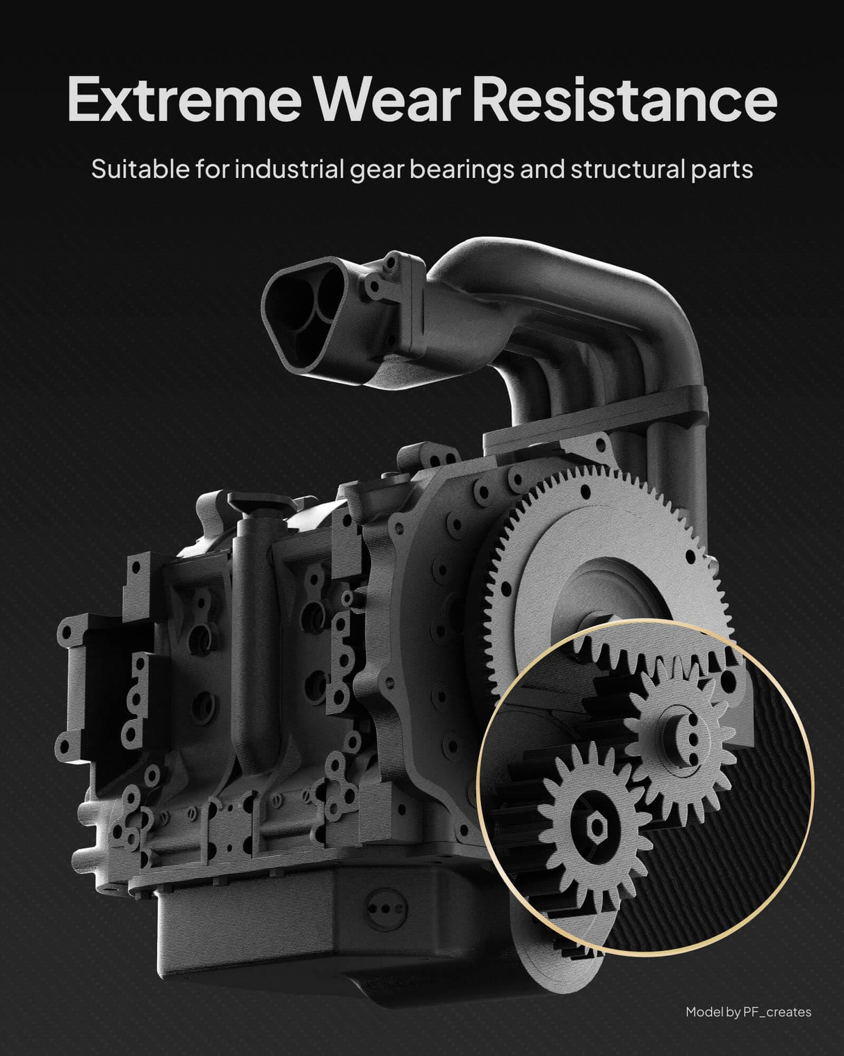 ELEGOO Carbon Fiber PAHT Filament 1.75mm Black 1KG, Nylon CF High Temp 3D Printing Filament, High Strength & Rigidity, Corrosion Resistance, 1KG(2.2lbs) Spool for Enclosed FDM 3D Printers ELEGOO