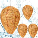 DECYOOL 4 Pack Wasp Nest Decoy Hanging Wasp for Wasps Hornets Yellow Jackets Outdoor Waterproof Material (Orange) DECYOOL