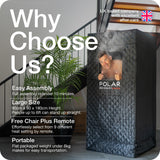 Polar Recovery Sauna/Poartable Steam Sauna for Recovery/Sauna Tent, Black Polar Recovery