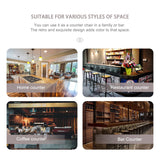 Kiztir Velvet Bar Stools Set of 2, 27" Counter Height Bar Chairs with Button Decor, Nailhead Trim, Solid Wooden Legs, Beige Modern Upholstered Bar Stools for Kitchen, Cafe, Pub Kiztir