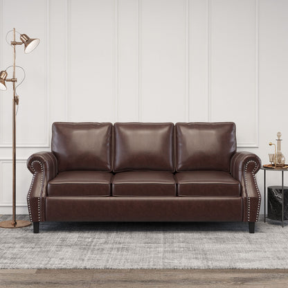 Christopher Knight Home Dowd Sofas, Dark Brown - WoodArtSupply