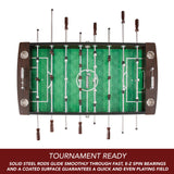 Hathaway 56-Inch Primo Foosball Table, Family Soccer Game with Wood Grain Finish, Analog Scoring and Free Accessories Hathaway